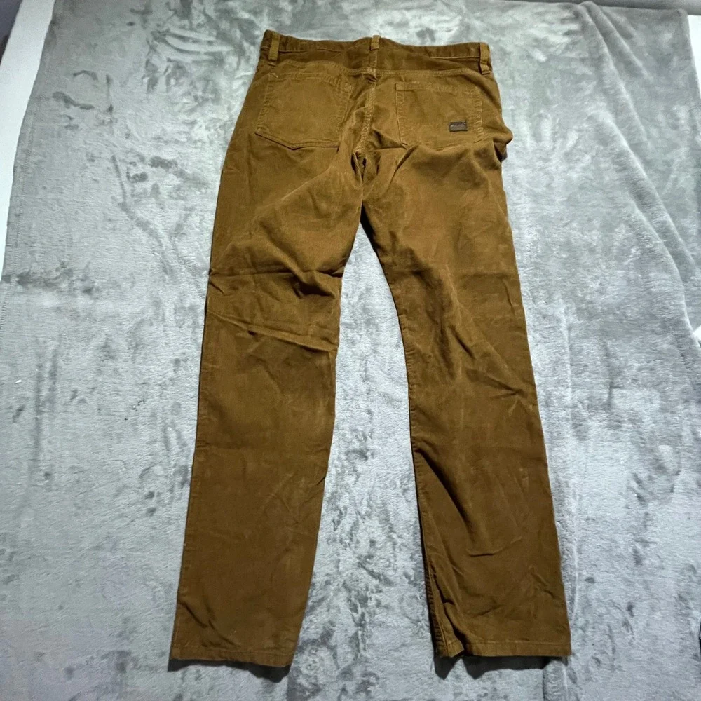 Eddie Bauer Corduroy Pants Mens 38x34 Brown Straight Fit Specially Dyed 0760